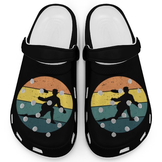Vintage retro Ultimate Frisbee Game Disc Sports Clogs