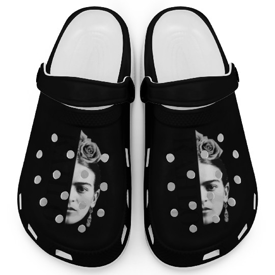Frida Kahlo Split Portrait Clogs