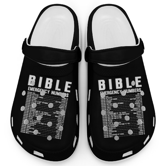 Bible Emergency Numbers Verse God Jesus Faith Clogs