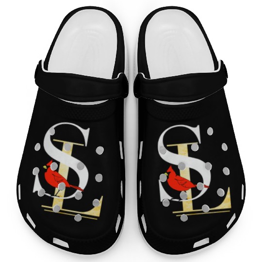 Saint Louis Red Cardinal Dress Elegant Font Design Clogs