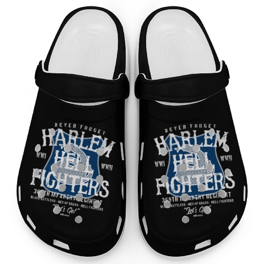 Harlem Hellfighters Vintage Black Military History Clogs