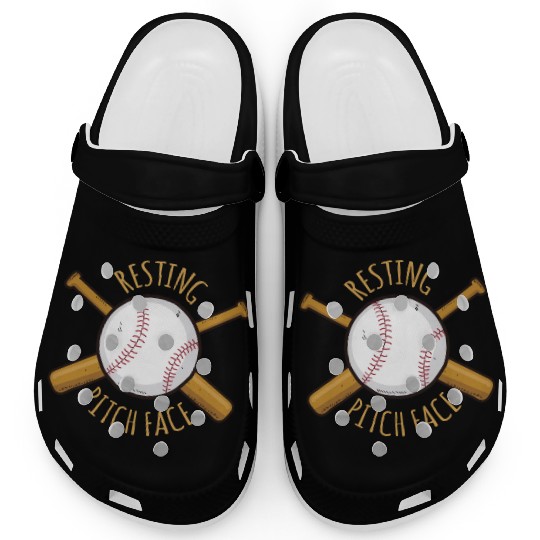 Game Day Baseball Resting Pitch Face Clogs