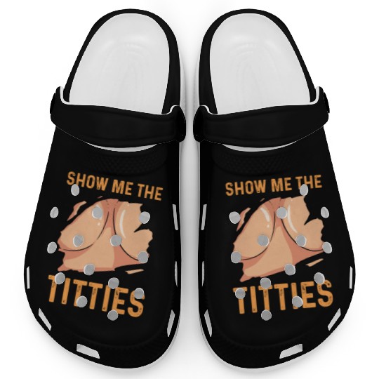 Titties Costume Festival Party Adult Humor LGBT Clogs