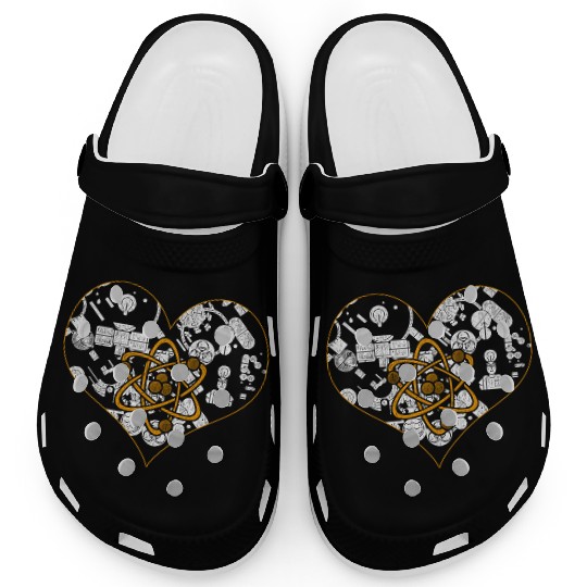Physicist Heart Physics Clogs