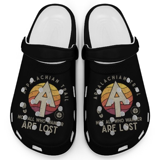 Appalachian Trail Logo Hiking Wander in the US Clogs