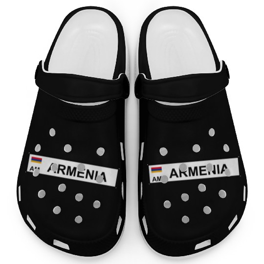 Realistic Armenia License Plate Sticker Clogs