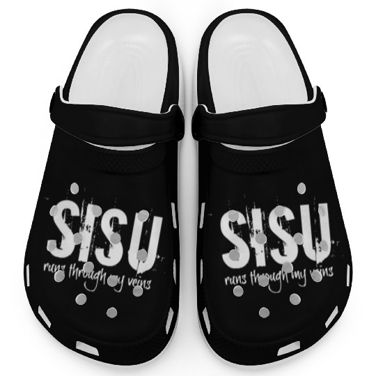 Sisu Runs Through My Veins Finland Finnish Novelty Clogs