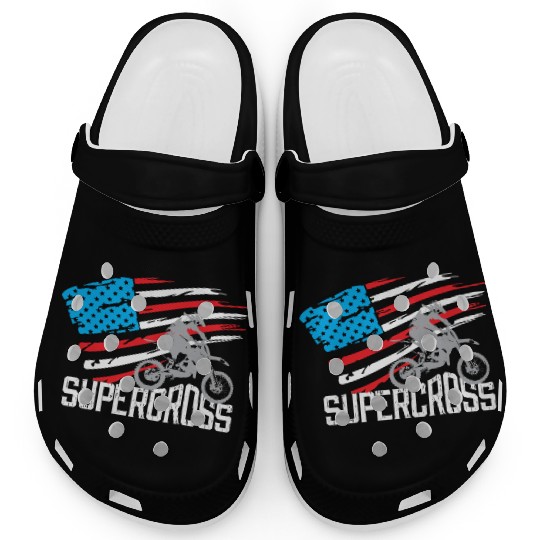 Supercross Motocross Racing Biker Clogs
