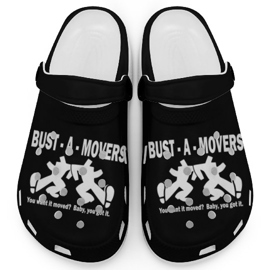 Bust-A-Movers Moving Company Clogs Logo