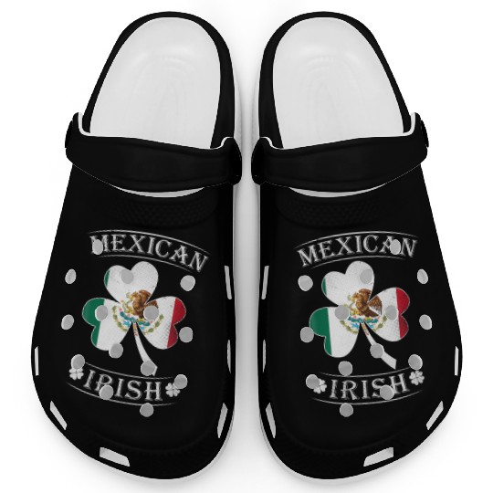Mexican Irish Shamrock St Patricks Day Clogs