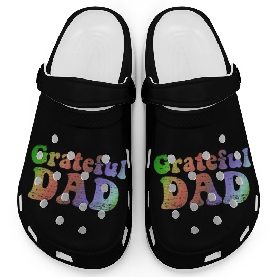Mens Grateful Dad Clogs Vintage Fathers Day