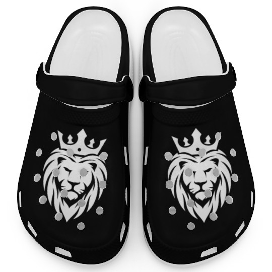 King Lion Royal, regal, kingly, crown, royalty Clogs