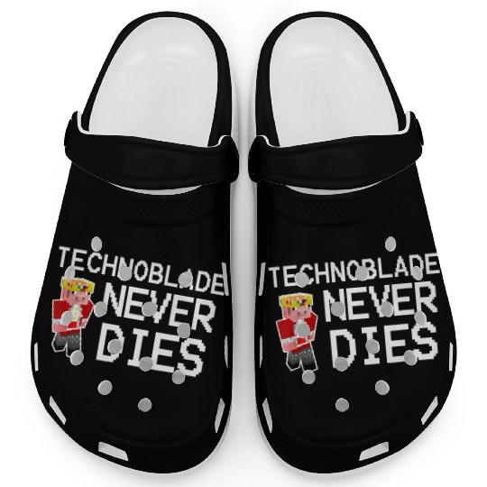 Technoblades Never Dies Video Game Gaming Clogs