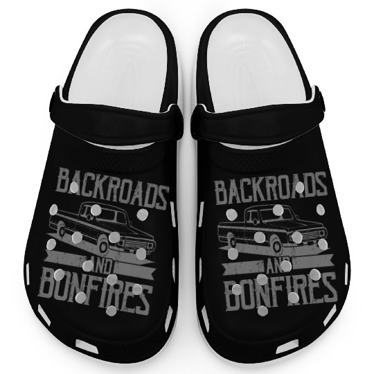 BACKROADS AND BONFIRES Square Body Truck Pickup Clogs