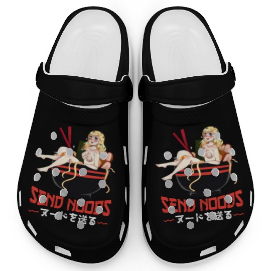 Send Noods Waifu Material Ramen Noodles Gift Clogs