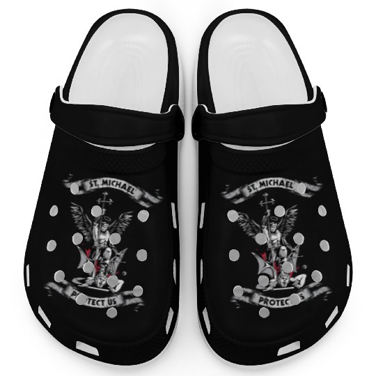 Archangel Saint Michael Protect Us Defend Us Clogs