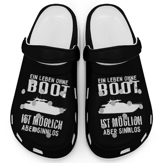 Life boat gift sailor sailboat yacht club Clogs