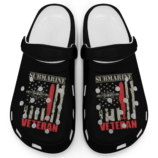 US Military Submarine Gift For A Veteran Clogs