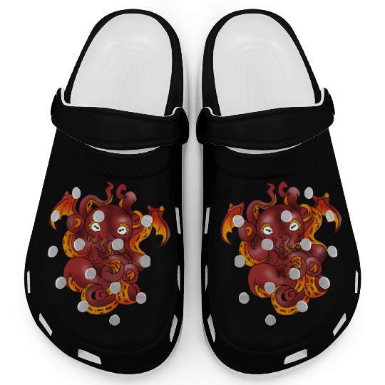 Cthulhu Giant Monster Myth Satanic Demon Gift Clogs