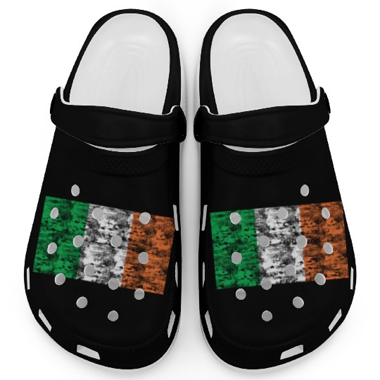 Ireland flag vintage Clogs