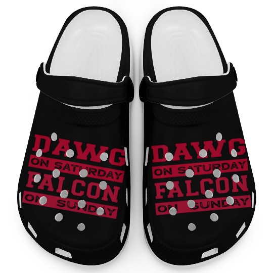 Dawg On Saturday Falcon On Sunday Atlanta Athens F Clogs