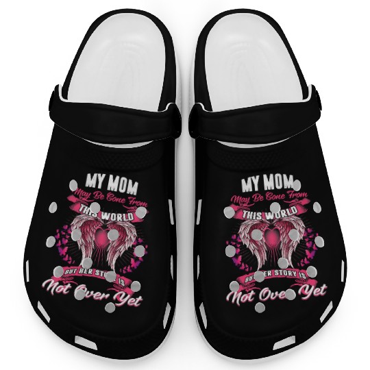 Angel Mommy Angel Wings Apparel Rest in Peace Mom Clogs