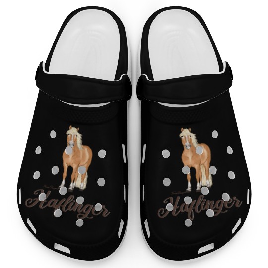 painted Haflinger horse Clogs