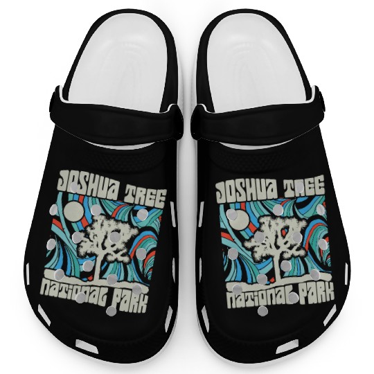 Joshua Tree National Park Retro Psychedelic 60S Ho Clogs