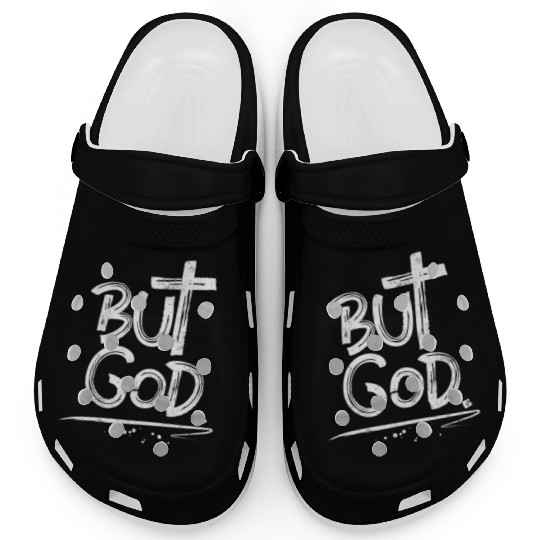 But God Cross Christian Clogs