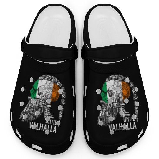 Until Valhalla, Vikings, Viking irish Flag Clogs