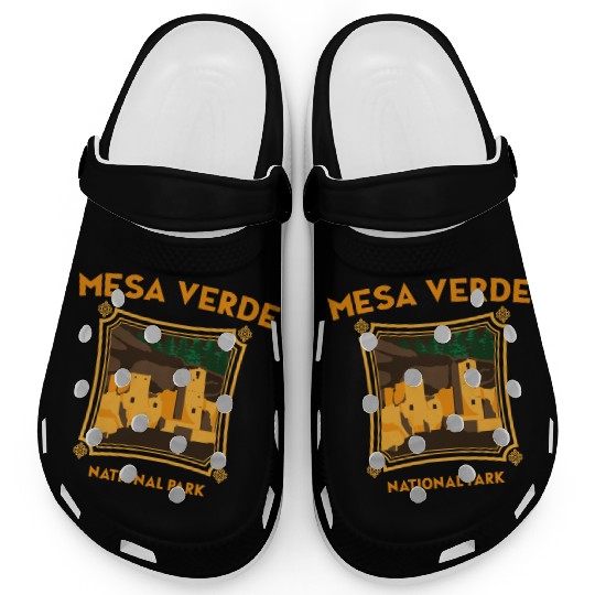 Mesa Verde National Park Novelty Graphic Design Clogs