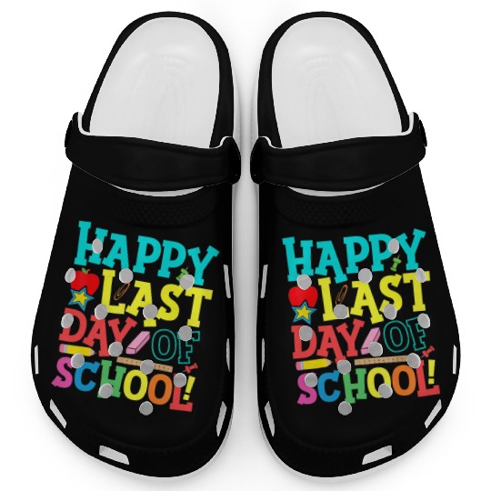 Happy Last Day Of School Teacher Clogs
