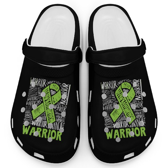 Non-Hodgkins Lymphoma Warrior Lime Green Awareness Clogs