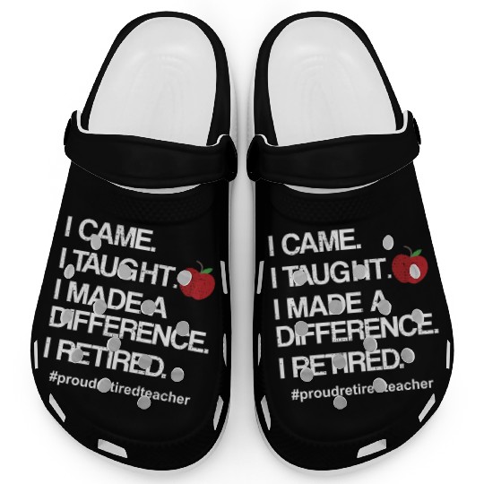 Funny Teacher Retirement Retired School Teacher Clogs