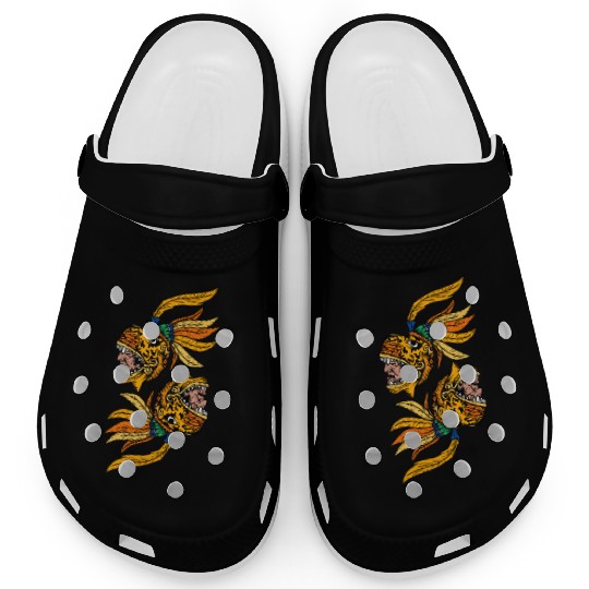 Aztec Warior Jaguar Maya Inca Culture Clogs