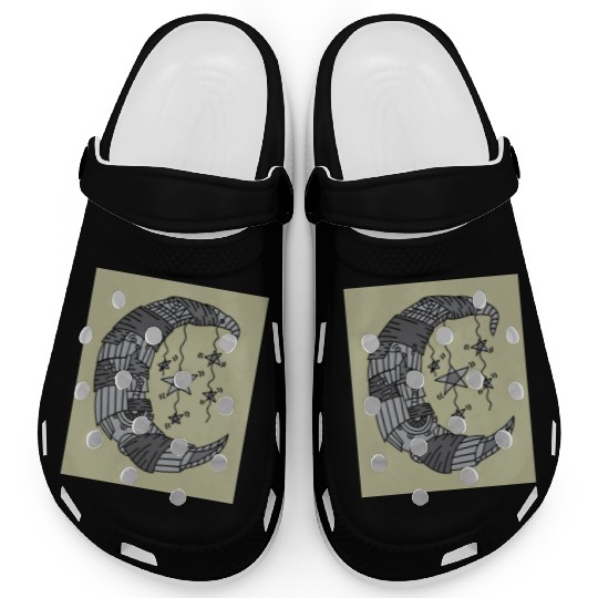 Moon Stars In The Dark Night Clogs