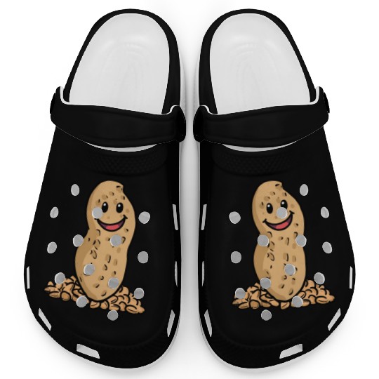 happy Peanuts Nuts Kids Baby Snack Illustration Clogs