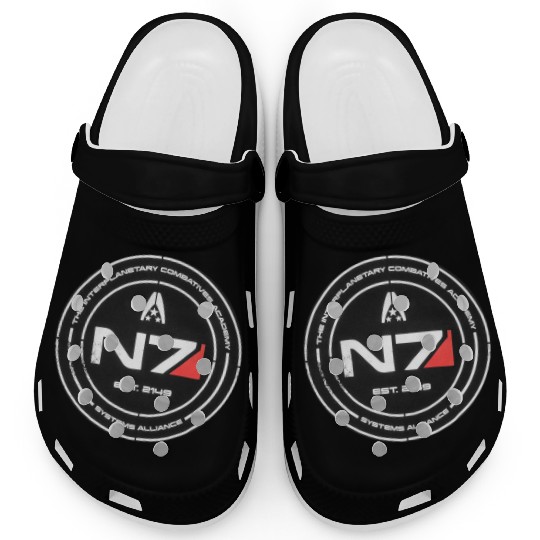 N7 Mass Effect Commander Shepherd Clogs
