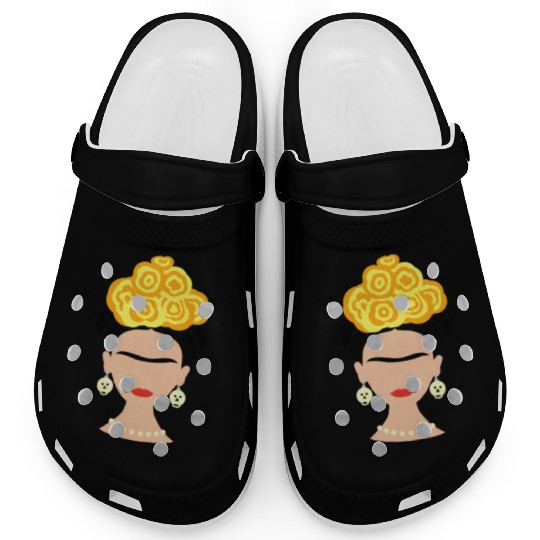 Viva Frida Kahlo Art Print Clogs