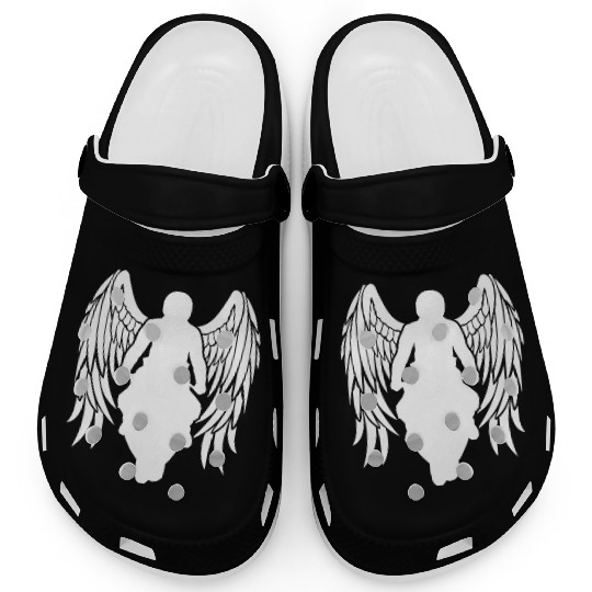 motorcyclist angel wings sportsbike racingbike Clogs