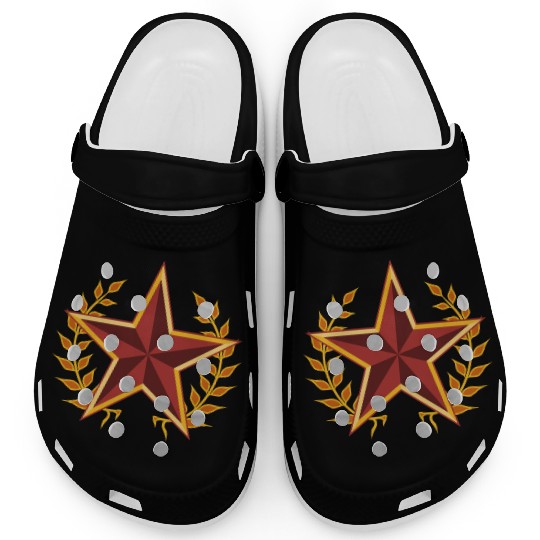 soviet star with laurels Clogs