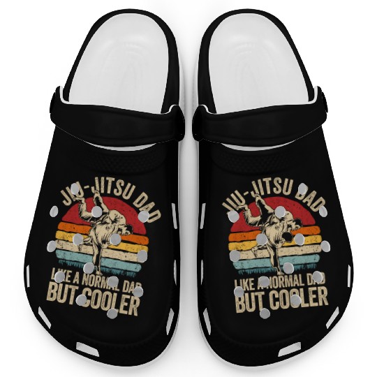 Retro Jiu-Jitsu Dad Clogs BJJ Men Father Vintage