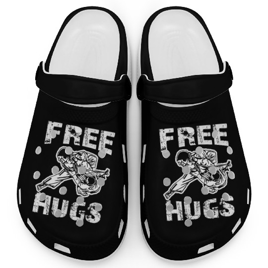 Funny Free Hugs Jiu Jitsu BJJ Choke MMA Gear Clogs