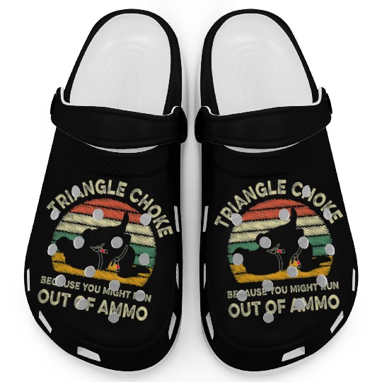 Jiu jitsu retro vintage Triangle choke BJJ MMA Clogs
