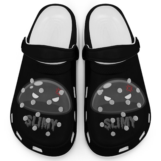 Cute Black Dungeon Slime Monster Weird Anime Clogs