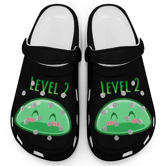 Cute Green Dungeon Slime Monster Weird Anime Clogs