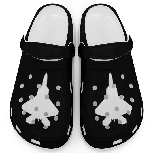 F 22 Raptor Fighter Jet Clogs