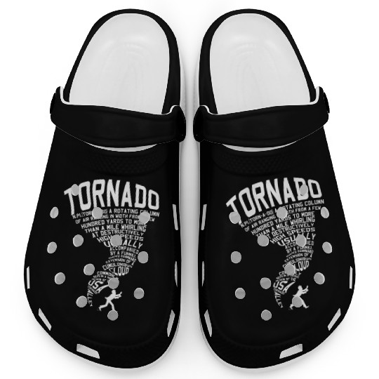 Tornado Storm Chaser Hurricane Wind Weather Gift Clogs