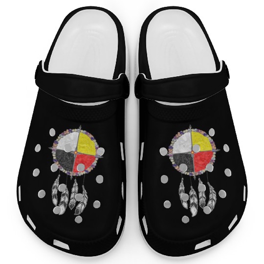 Native Americans - Medicine Wheel Dreamcatcher 1 Clogs