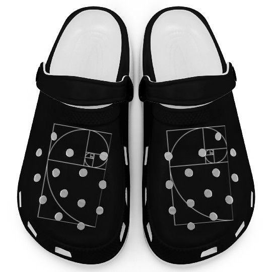 Spiral gift Fibonacci sequence math teacher Clogs